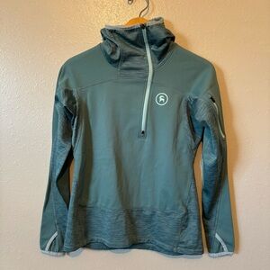 Backcountry hybrid grid fleece